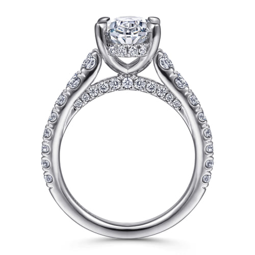 14K White Gold Oval Diamond Engagement Ring 14K White Gold Oval Diamond Engagement Ring