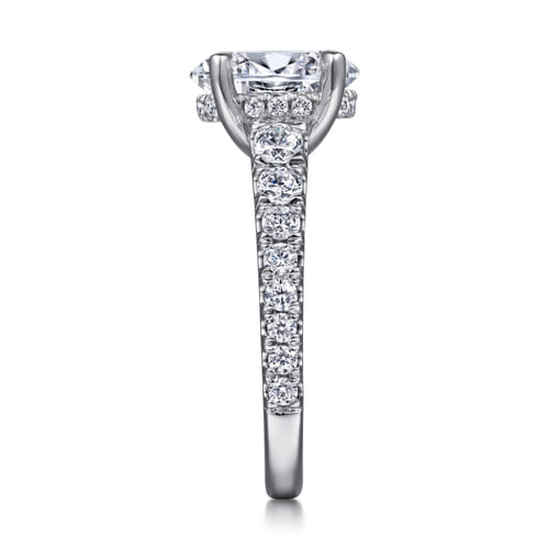 14K White Gold Oval Diamond Engagement Ring 14K White Gold Oval Diamond Engagement Ring