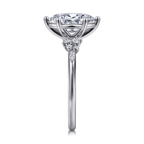 14K White Gold Oval Diamond Engagement Ring 14K White Gold Oval Diamond Engagement Ring