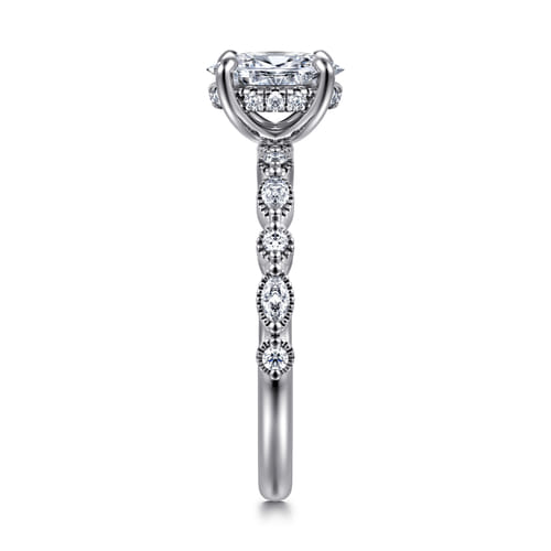14K White Gold Oval Diamond Engagement Ring 14K White Gold Oval Diamond Engagement Ring