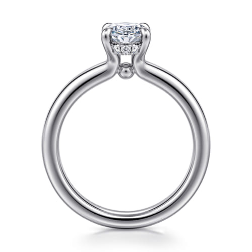 14K White Gold Oval Diamond Engagement Ring 14K White Gold Oval Diamond Engagement Ring