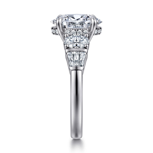 14K White Gold Oval Diamond Engagement Ring 14K White Gold Oval Diamond Engagement Ring