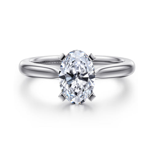14K White Gold Oval Diamond Engagement Ring 14K White Gold Oval Diamond Engagement Ring