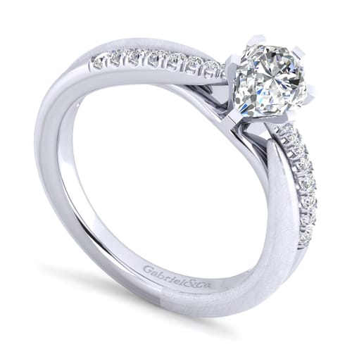 14K White Gold Pear Shape Diamond Engagement Ring 14K White Gold Pear Shape Diamond Engagement Ring