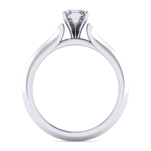 14K White Gold Pear Shape Diamond Engagement Ring