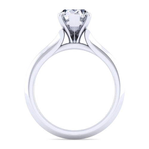 14K White Gold Pear Shape Diamond Engagement Ring