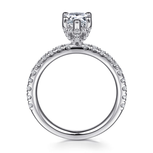 14K White Gold Pear Shape Diamond Engagement Ring 14K White Gold Pear Shape Diamond Engagement Ring