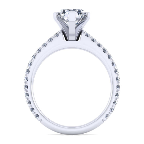 14K White Gold Pear Shape Diamond Engagement Ring 14K White Gold Pear Shape Diamond Engagement Ring