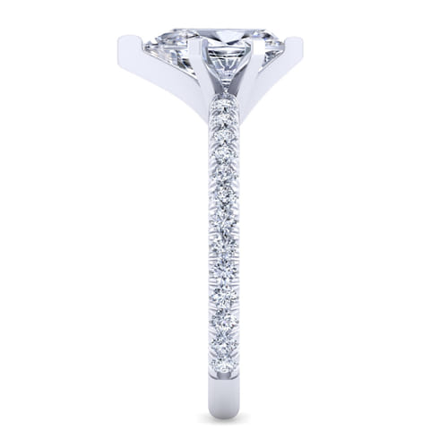 14K White Gold Pear Shape Diamond Engagement Ring 14K White Gold Pear Shape Diamond Engagement Ring