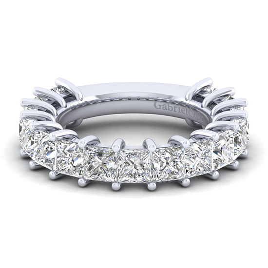 Gabriel - 14K White Gold Princess Cut Diamond Anniversary Band