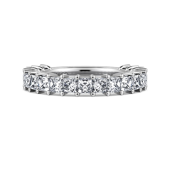 Gabriel - 14K White Gold Princess Cut Diamond Anniversary Band