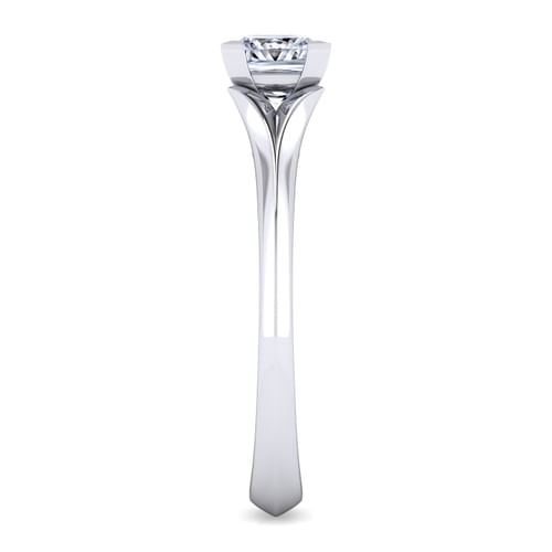 14K White Gold Princess Cut Diamond Engagement Ring