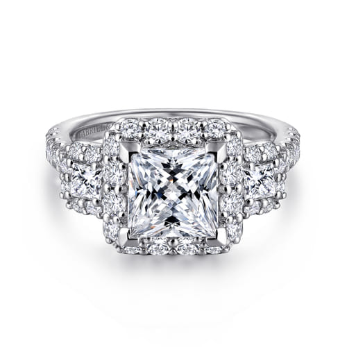 14K White Gold Princess Cut Diamond Engagement Ring 14K White Gold Princess Cut Diamond Engagement Ring