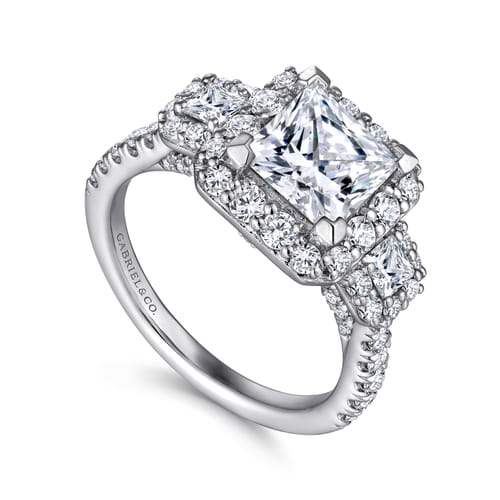 14K White Gold Princess Cut Diamond Engagement Ring 14K White Gold Princess Cut Diamond Engagement Ring