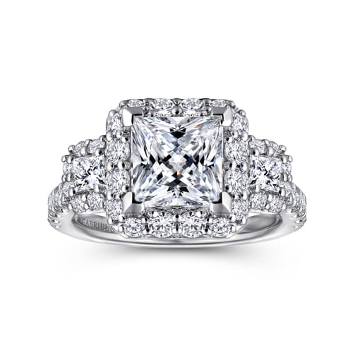 14K White Gold Princess Cut Diamond Engagement Ring 14K White Gold Princess Cut Diamond Engagement Ring