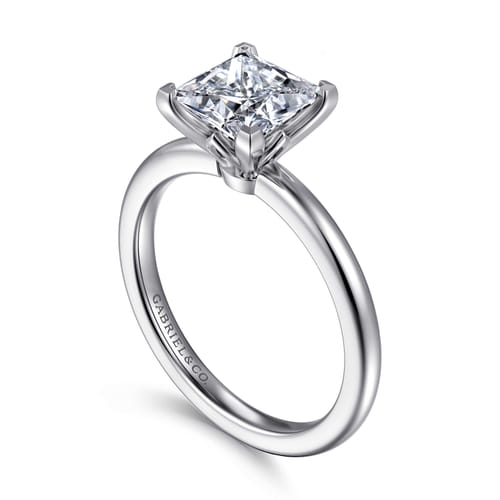 14K White Gold Princess Cut Diamond Engagement Ring 14K White Gold Princess Cut Diamond Engagement Ring