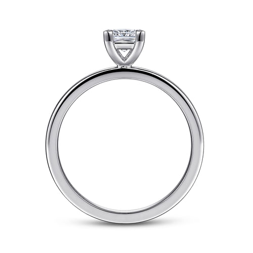 14K White Gold Princess Cut Diamond Engagement Ring