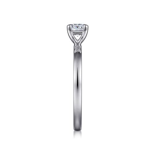 14K White Gold Princess Cut Diamond Engagement Ring