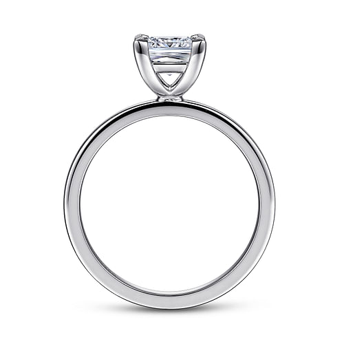 14K White Gold Princess Cut Diamond Engagement Ring