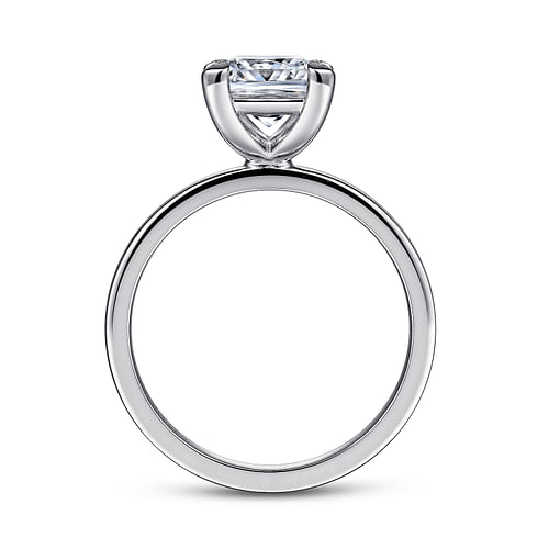 14K White Gold Princess Cut Diamond Engagement Ring