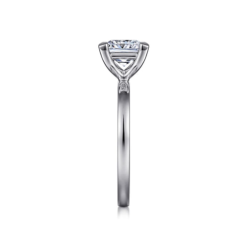 14K White Gold Princess Cut Diamond Engagement Ring