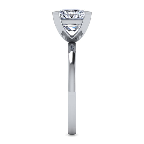 14K White Gold Princess Cut Diamond Engagement Ring