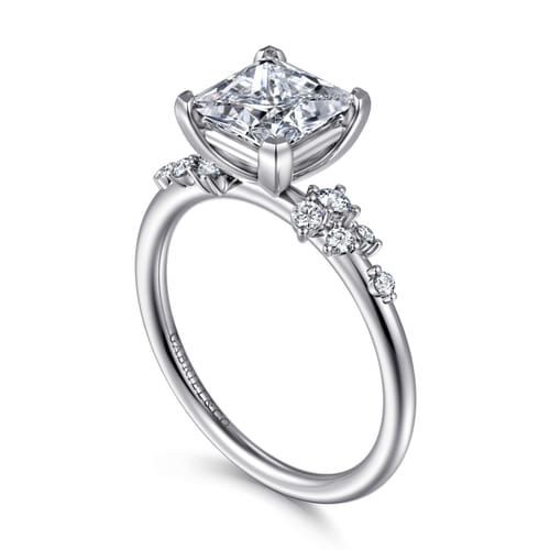 14K White Gold Princess Cut Diamond Engagement Ring 14K White Gold Princess Cut Diamond Engagement Ring