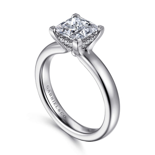 14K White Gold Princess Cut Diamond Engagement Ring 14K White Gold Princess Cut Diamond Engagement Ring