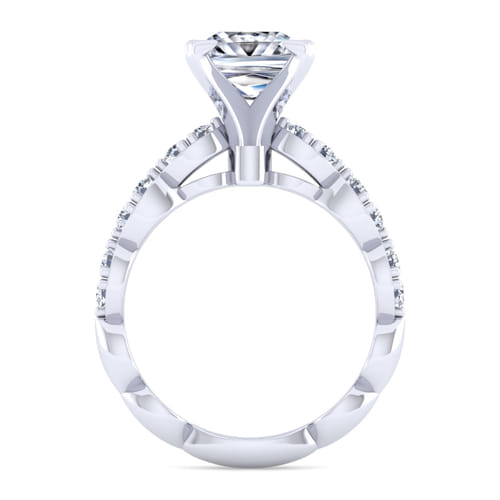 14K White Gold Princess Cut Diamond Engagement Ring 14K White Gold Princess Cut Diamond Engagement Ring