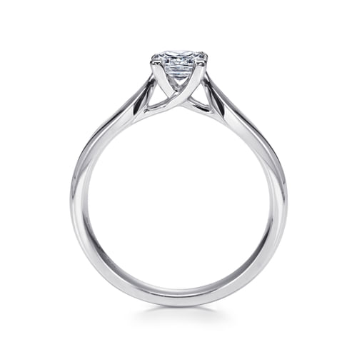 14K White Gold Princess Cut Diamond Engagement Ring