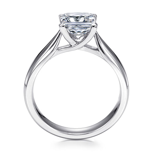 14K White Gold Princess Cut Diamond Engagement Ring