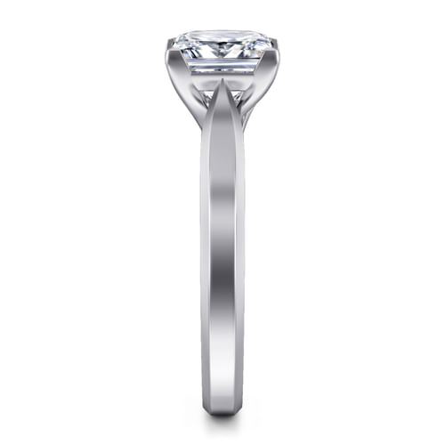 14K White Gold Princess Cut Diamond Engagement Ring