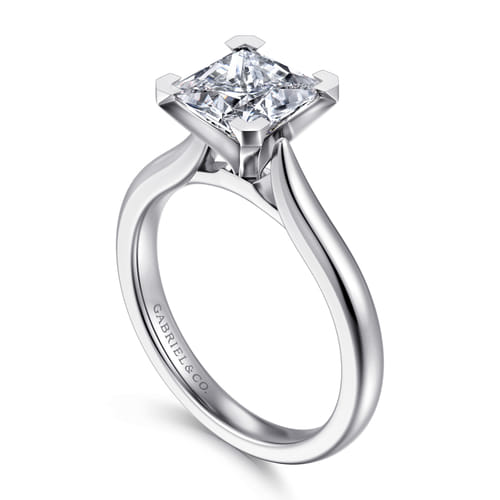 14K White Gold Princess Cut Diamond Engagement Ring 14K White Gold Princess Cut Diamond Engagement Ring