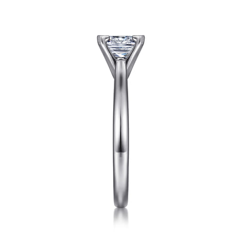 14K White Gold Princess Cut Diamond Engagement Ring