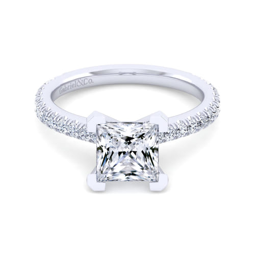 14K White Gold Princess Cut Diamond Engagement Ring 14K White Gold Princess Cut Diamond Engagement Ring