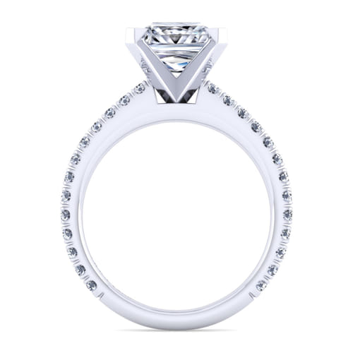 14K White Gold Princess Cut Diamond Engagement Ring 14K White Gold Princess Cut Diamond Engagement Ring
