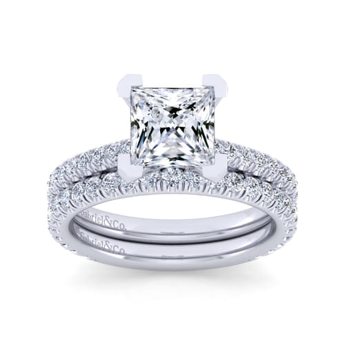 14K White Gold Princess Cut Diamond Engagement Ring 14K White Gold Princess Cut Diamond Engagement Ring