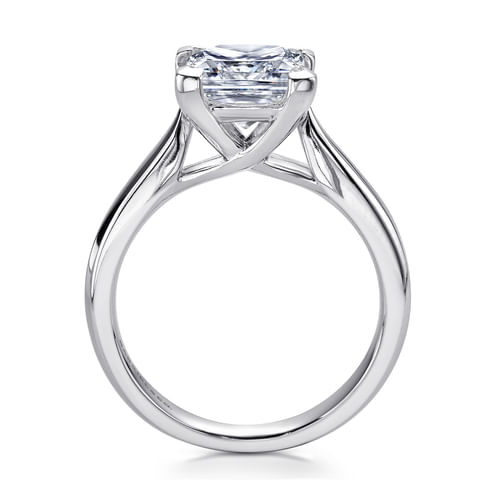 14K White Gold Princess Cut Diamond Engagement Ring