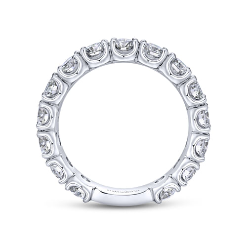 14K White Gold Prong Set Diamond Anniversary Band