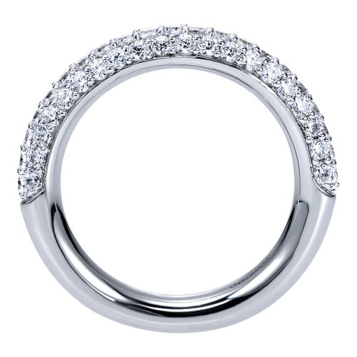 14K White Gold Prong Set Diamond Anniversary Band