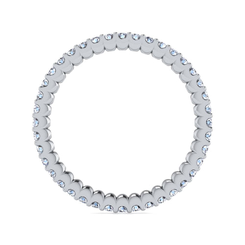 14K White Gold Prong Set Diamond Eternity Band