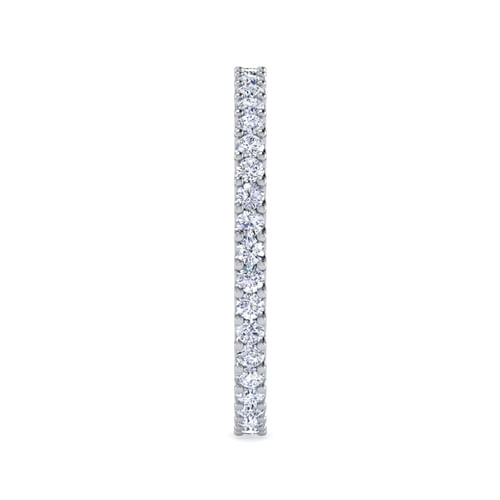 14K White Gold Prong Set Diamond Eternity Band