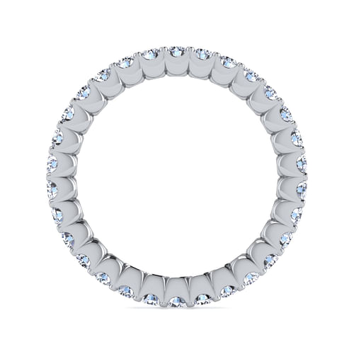 14K White Gold Prong Set Diamond Eternity Band