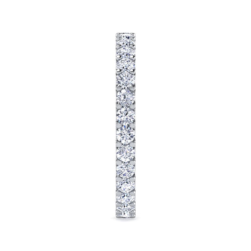 14K White Gold Prong Set Diamond Eternity Band
