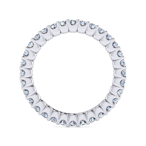 14K White Gold Prong Set Diamond Eternity Band