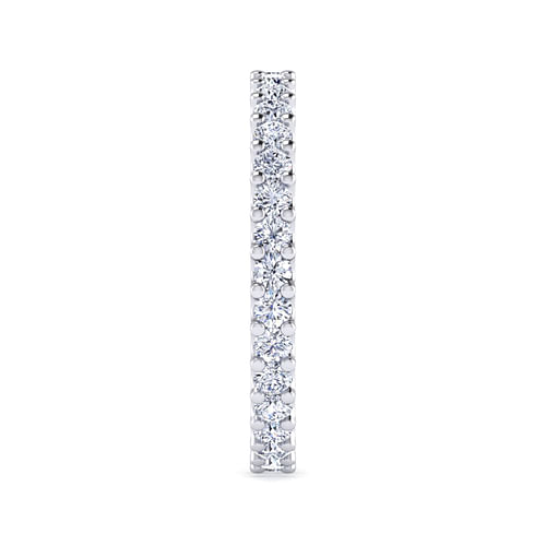 14K White Gold Prong Set Diamond Eternity Band
