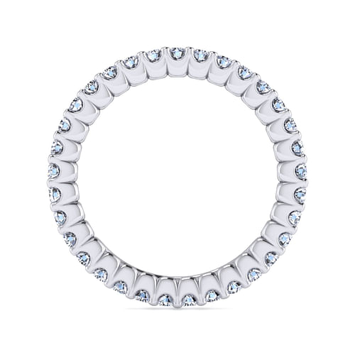 14K White Gold Prong Set Diamond Eternity Band