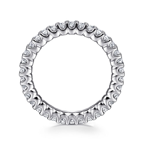 14K White Gold Prong Set Diamond Eternity Band
