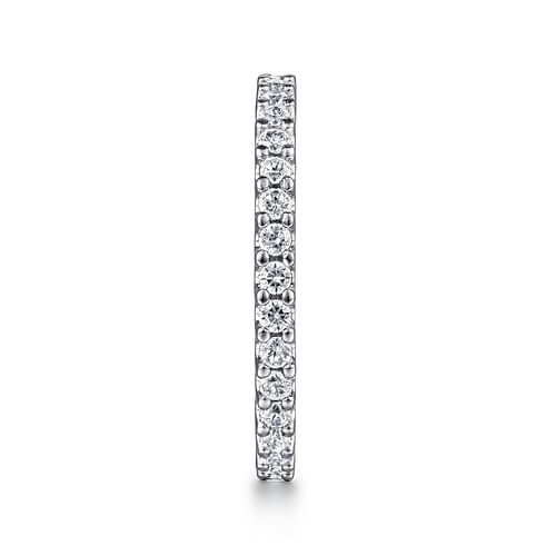 14K White Gold Prong Set Diamond Eternity Band