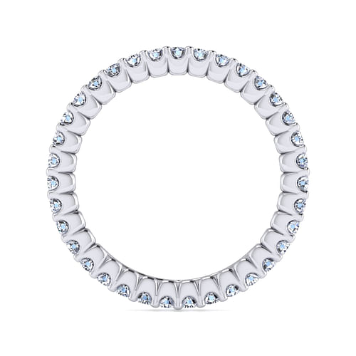14K White Gold Prong Set Diamond Eternity Band